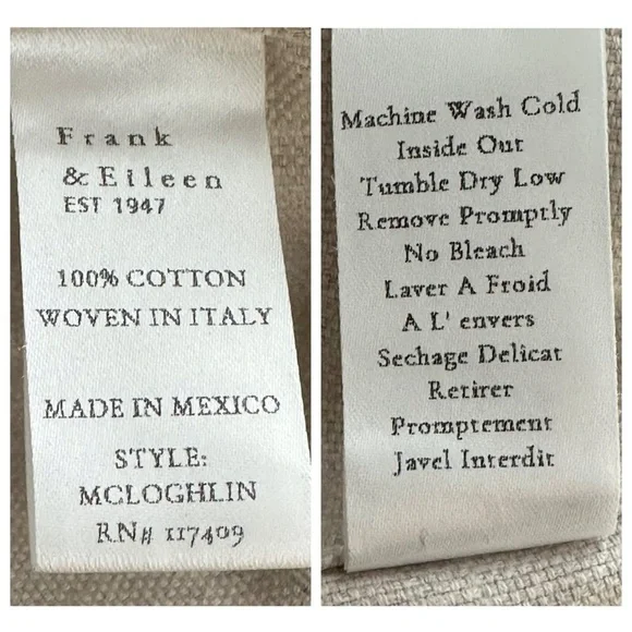 NWT Frank & Eileen Oversized McLoghlin Shirt Jacket Shacket in Natural size S - Picture 13 of 16